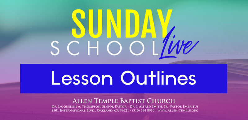Sunday School Live Lesson Outlines Slideshow