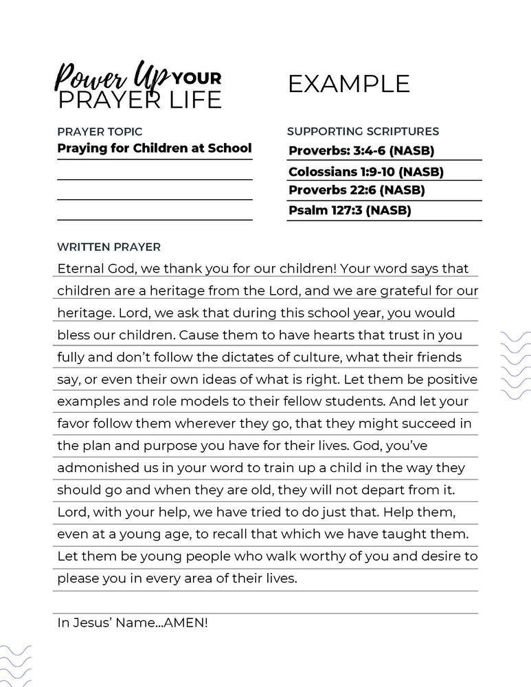 worksheet for fall 2022 prayer seminar page 2