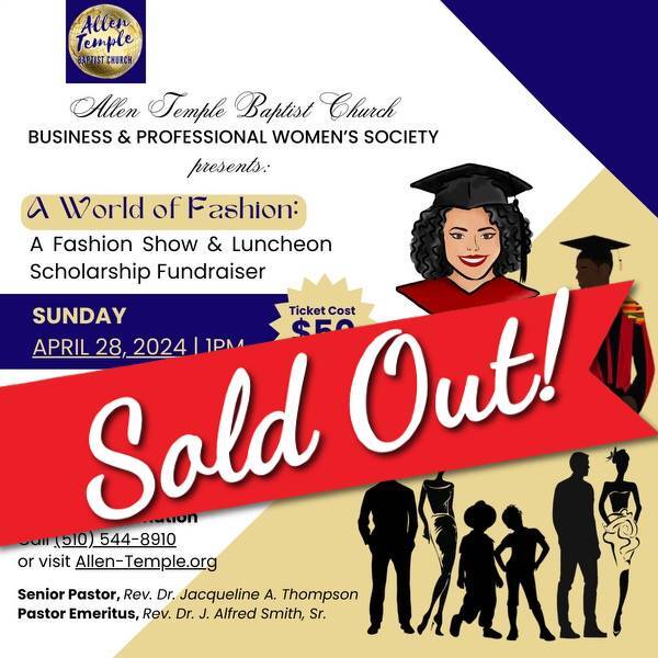 allen temple baptist church business professional womens society presents a world of fashion a fashion show luncheon scholarship fundraiser