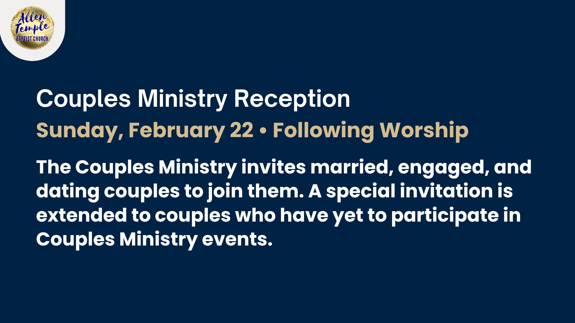 Couples Ministry Feb 26 Strategies