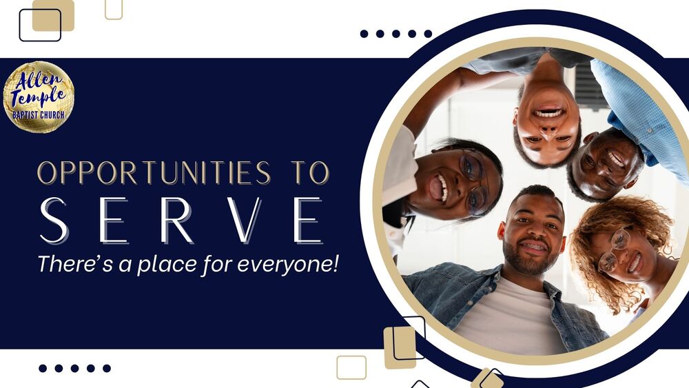 opportunities to serve aug 25
