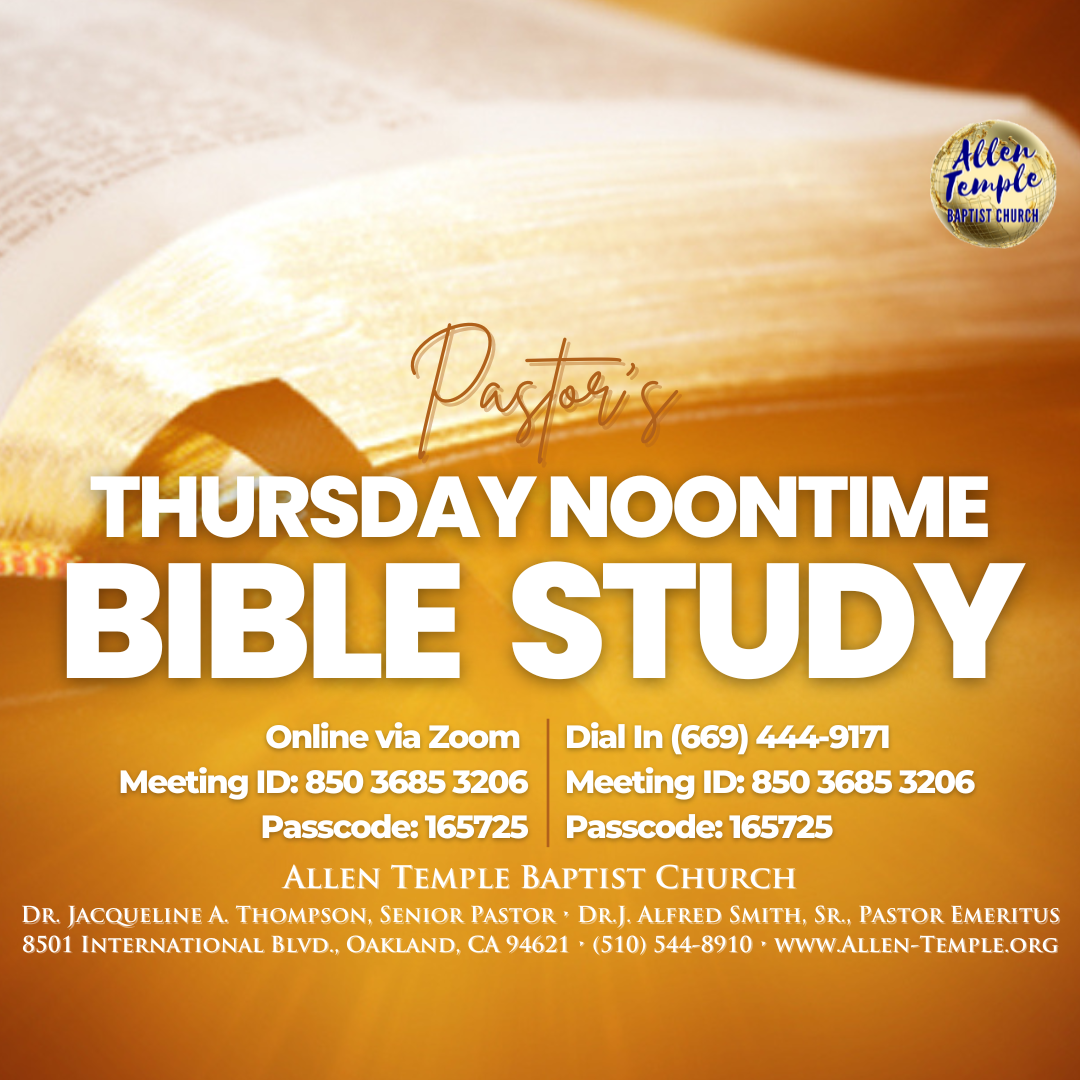 Pastor's Noonday Bible Study