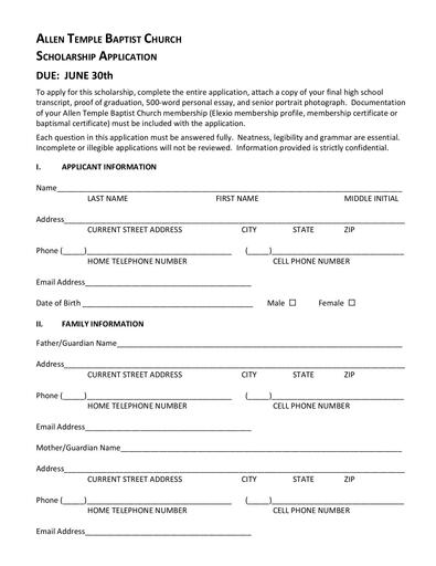 ATBC Scholarship A[plication 2022-2023