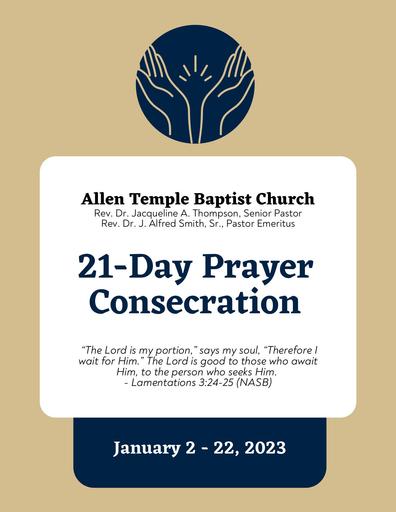 21-Day Prayer Consecration Guide Printable Version