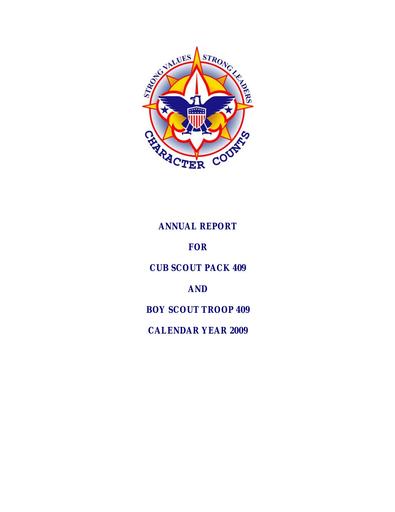 Boy Scouts Annual Report 2009